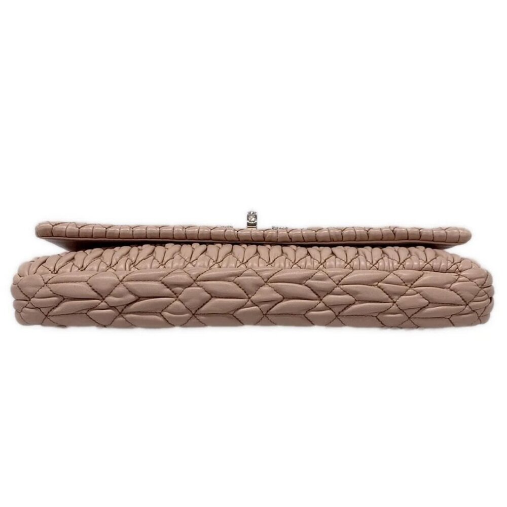 miumiu Miu Crystal/Matelasse Cameo (pink) Leather Shoulder Bag 595-051525 - Picture 5 of 14